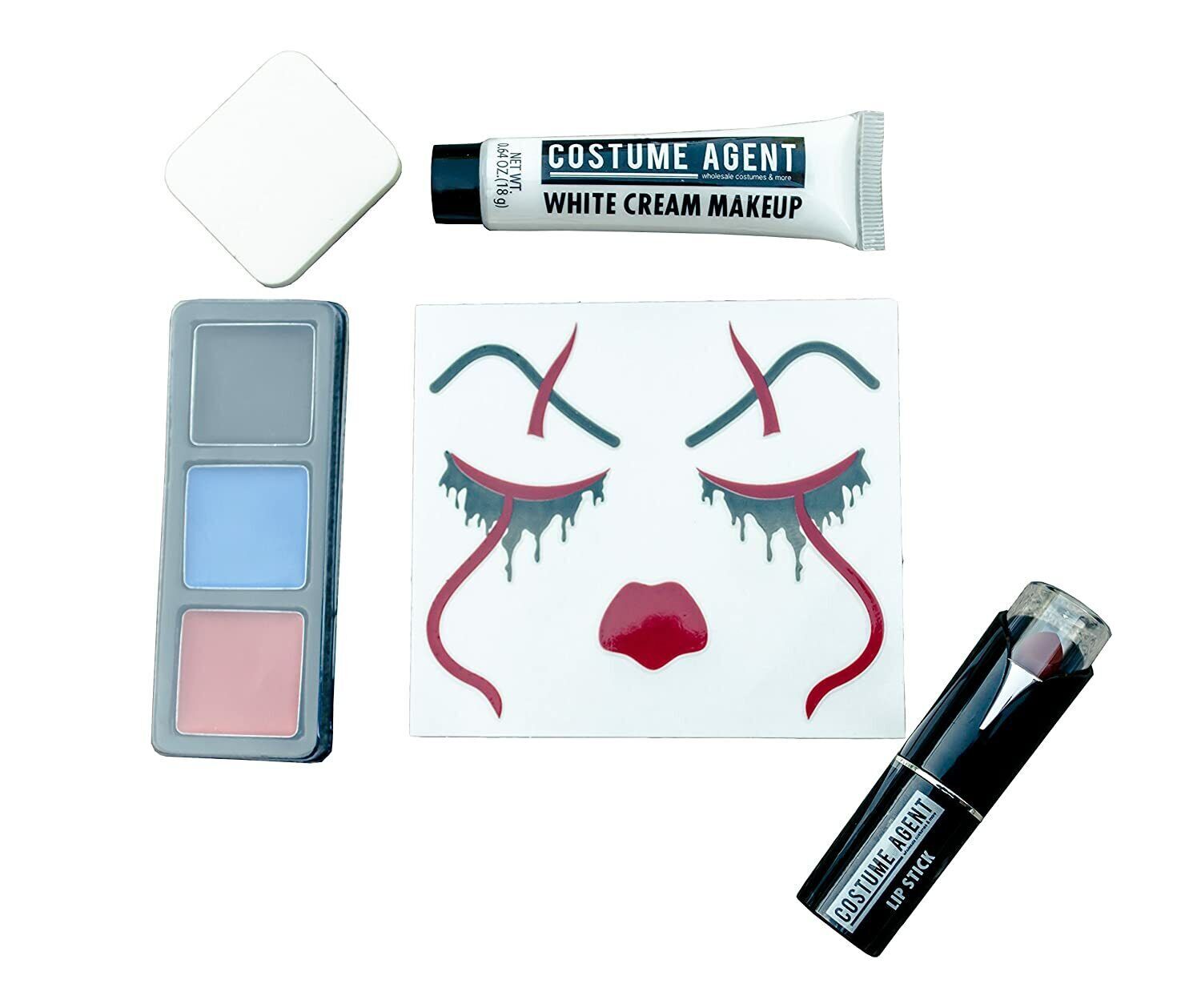 Halloween Comic Con Cosplay Costume Clown Cosmetic Trick R Treat Kit