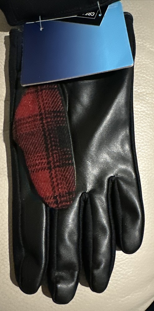 Isotoner Men’s Gloves Black/Red Medium