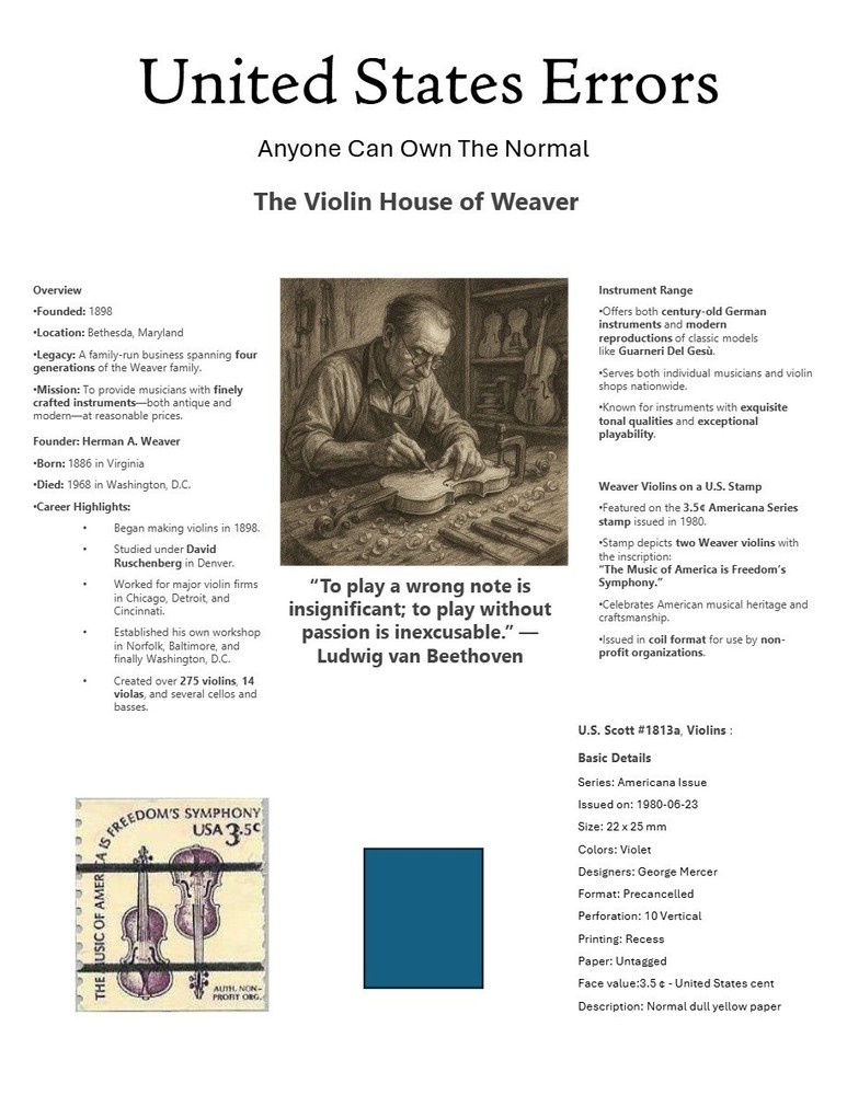 Centsational Custom Presentation Panel For Error SN 1813a - 8.5” X 11”