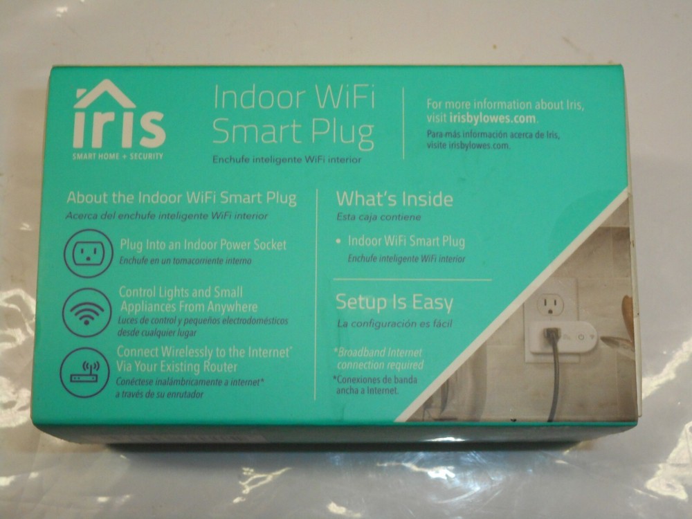 IRIS White Indoor WiFi Smart Plug 120 volt Power Socket Outlet LW100118