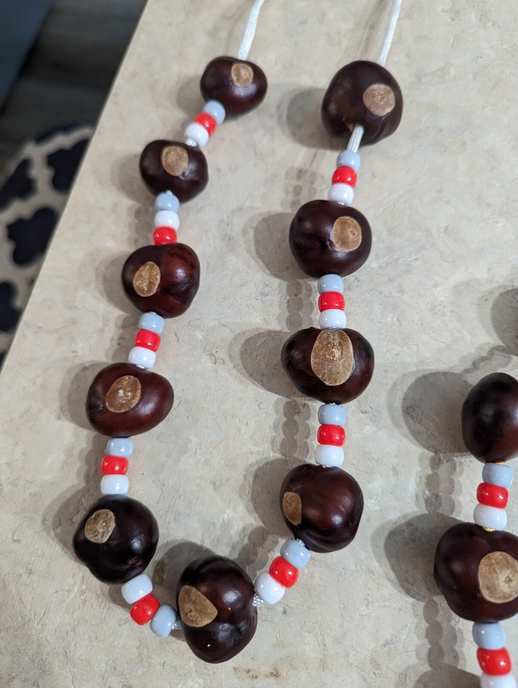 Ohio State Buckeye necklace
