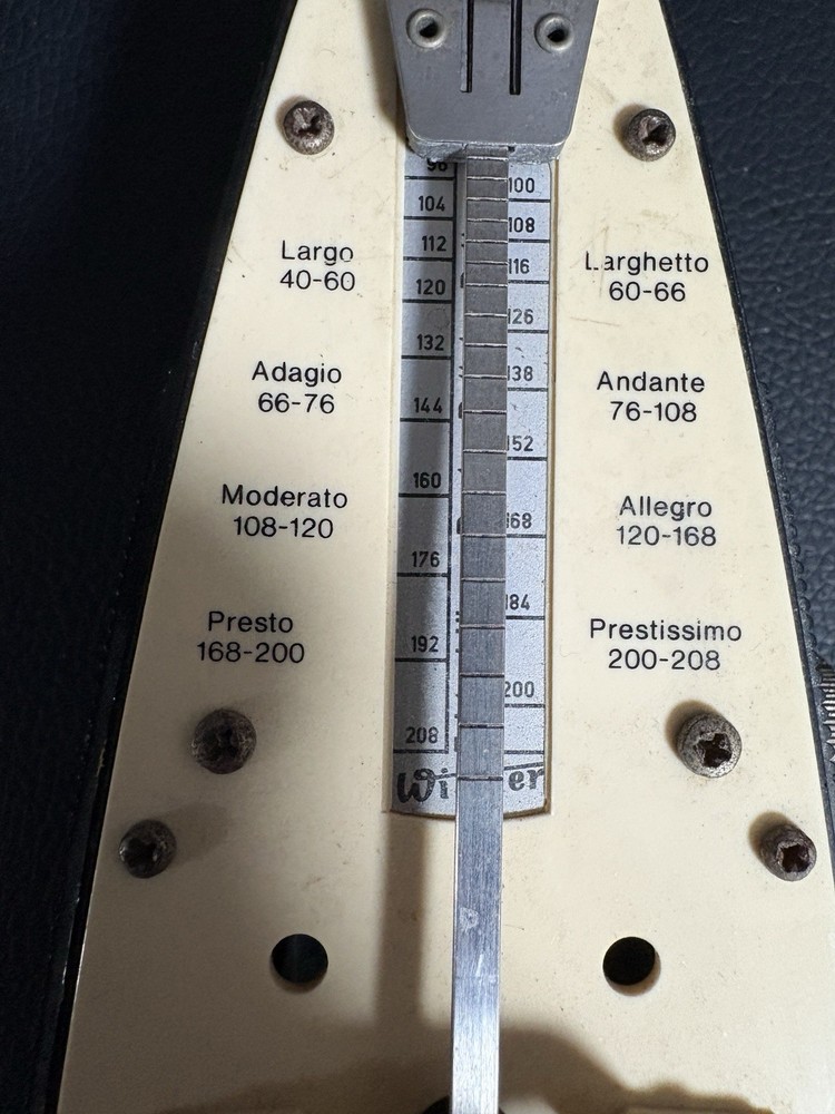 Vintage Mechanical Metronome Wind Up Tempo Timer Untested