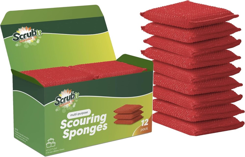 Multi-pose Dish Scrub Spon, Non Scratch Scouring Pads,