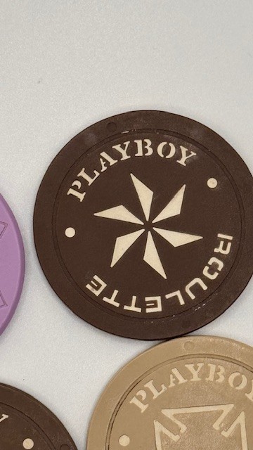 Lot of 14 Misc. Roulette Chips-Clean-Payboy Chips