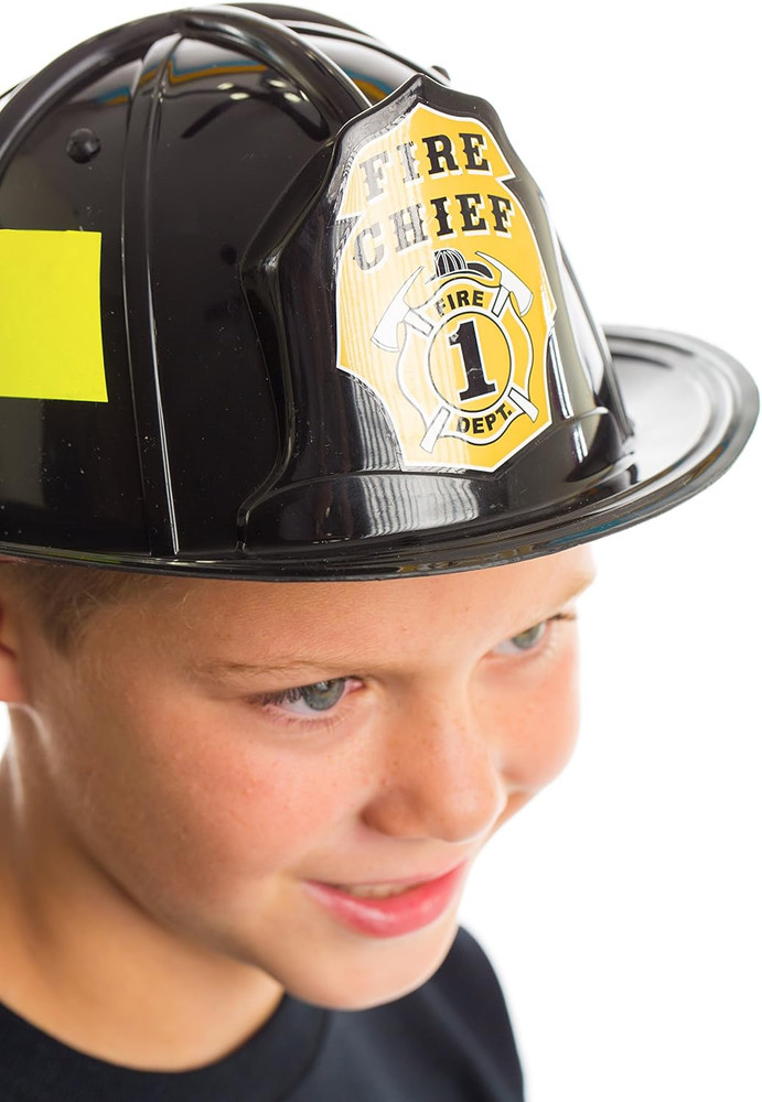 Black Fire Chief Helmet