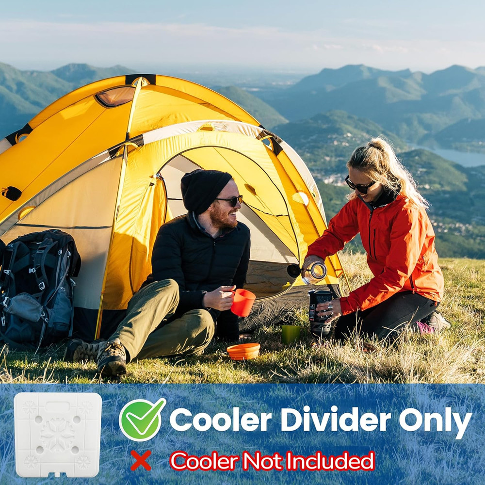 Ice Pack Cooler Divider, Compatible with RTIC Cooler, Freezable Cooler Divider,