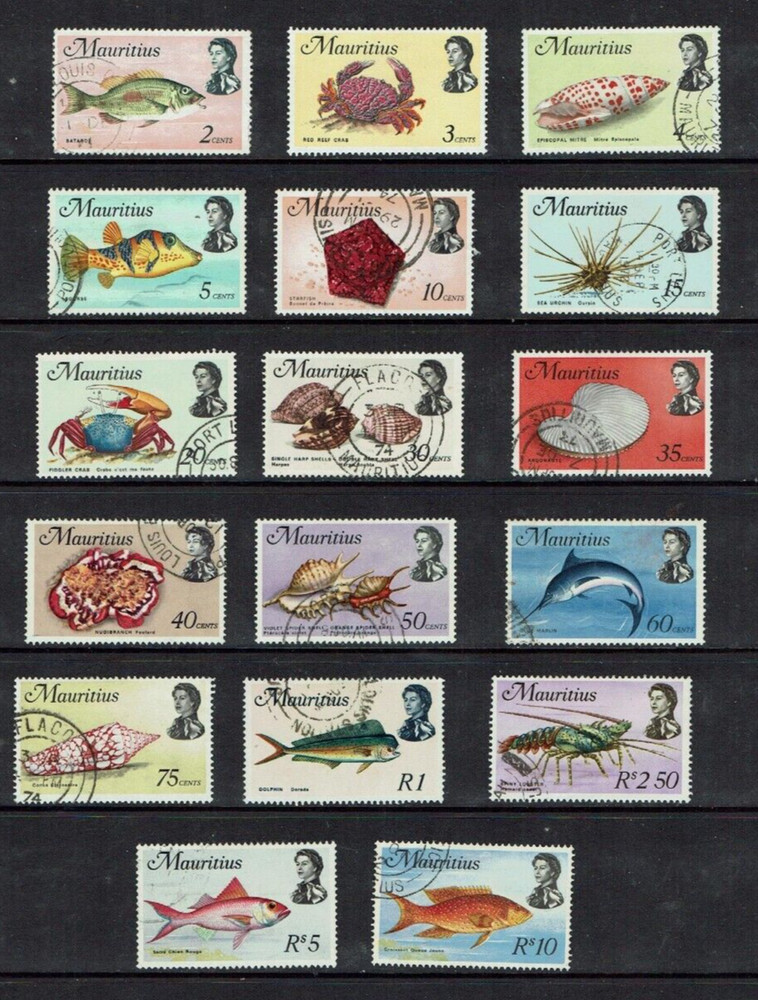 Mauritius: 1969 Fish Definitive, Very Good Used.
