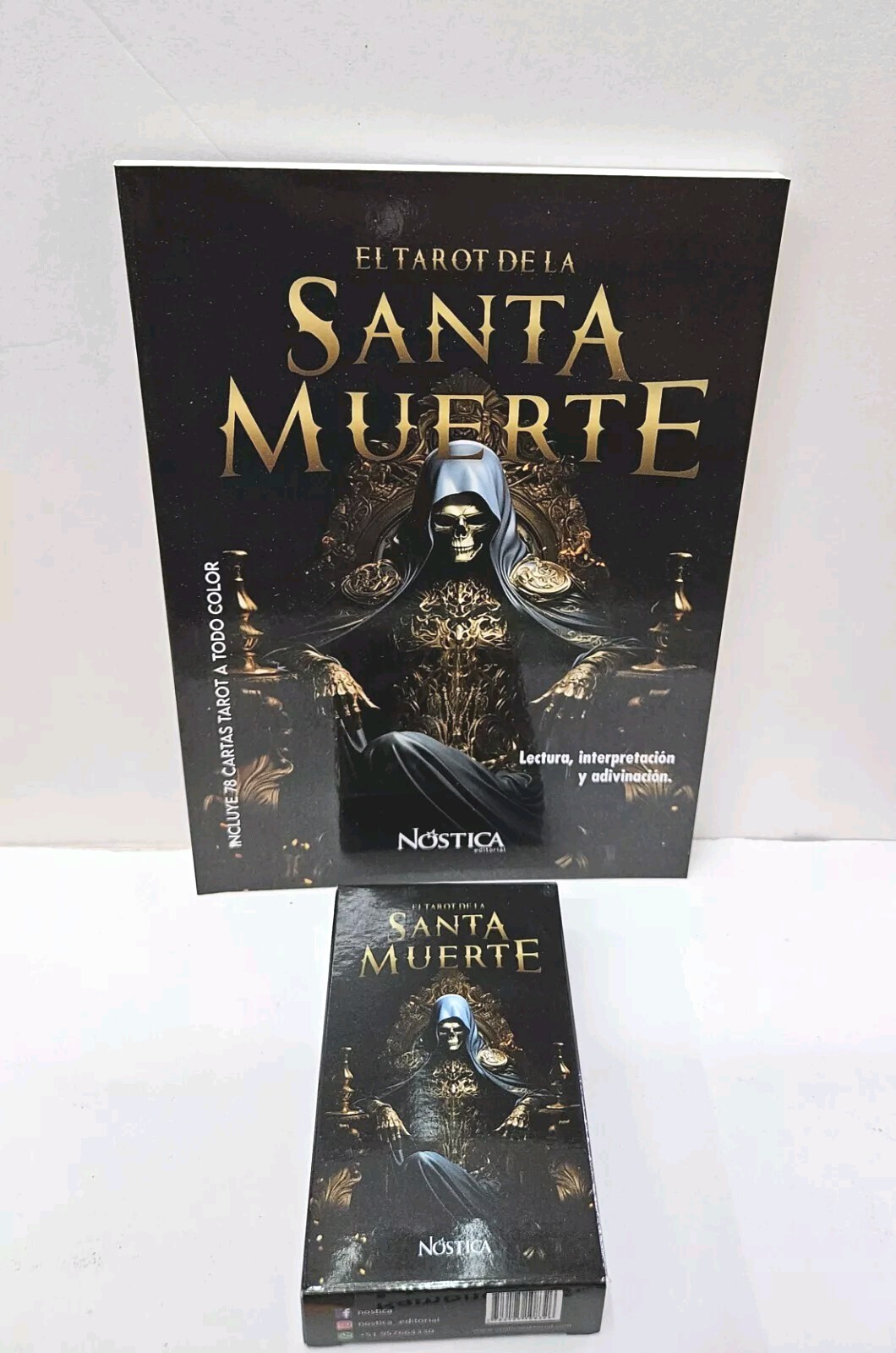 TAROT SANTA MUERTE ORIGINAL 78 CARTAS Y LIBRO INCLUIDO ON SALE NEW SPANISH