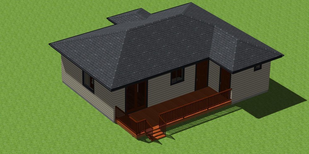 Tiny Home Construction Plans Model 747 with Energy Saving Checklist