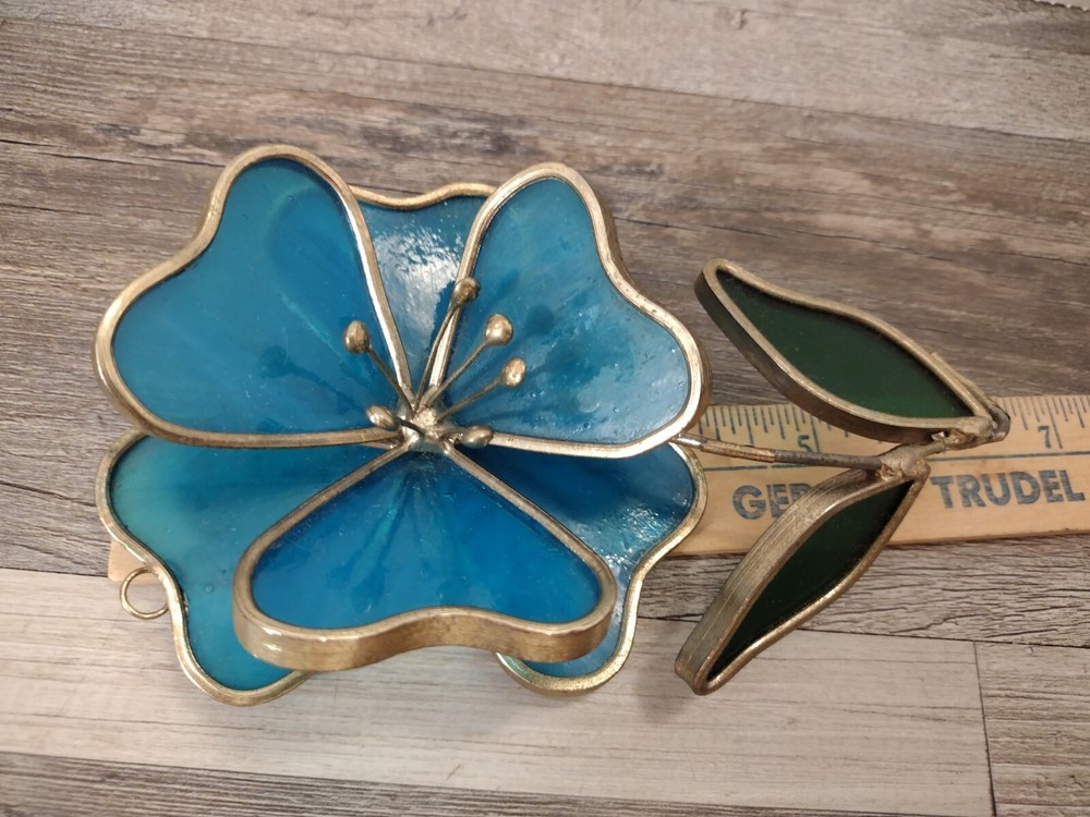 Stained Glass 3D Flower 6" Long