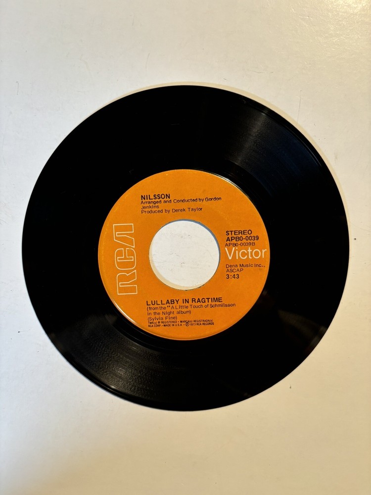 Nilsson “As Time Goes By” RCA 7” 45 Strong VG+