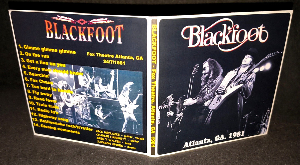 Blackfoot Atlanta 1981 Gate Fold CD Package NEW