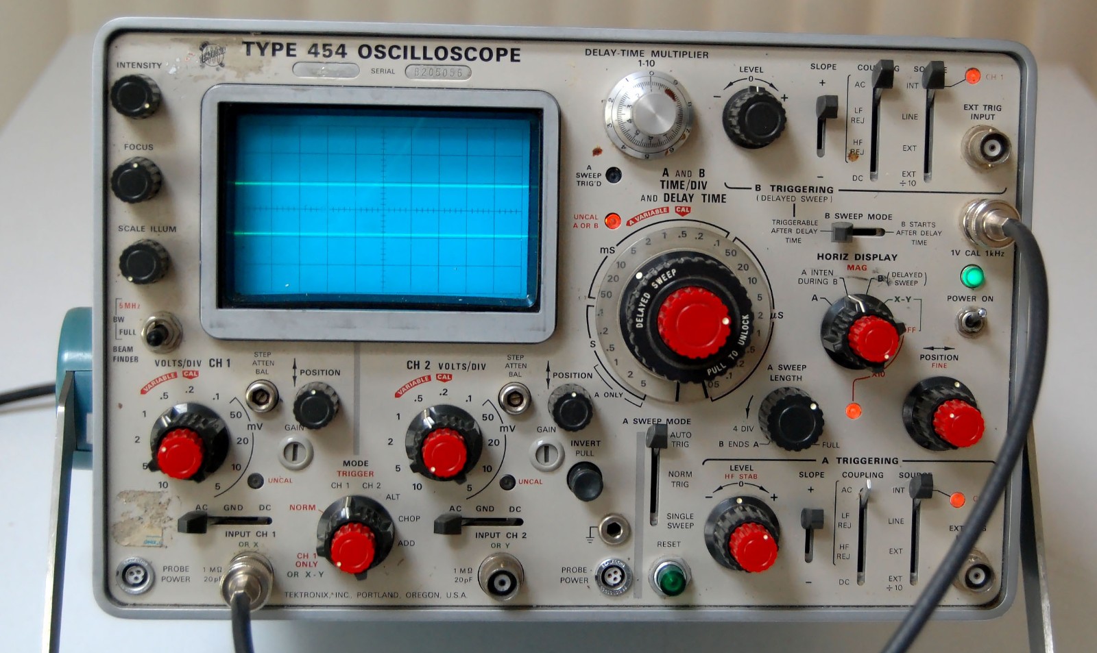 Tektronix 454 Oscilloscope 150 MHz 2 Channel Parts Repair