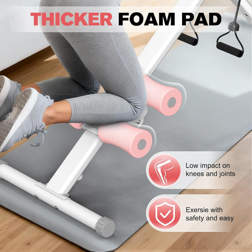 Ab Workout Machine Adjustable Ab Trainer Abdominal Trainer for Home Gym Foldable