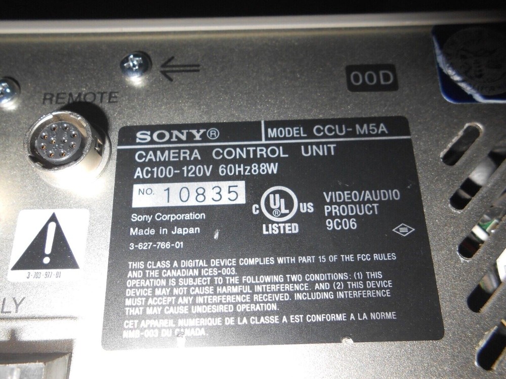 Sony Camera Control Unit CCU-M5A for DXC Cameras