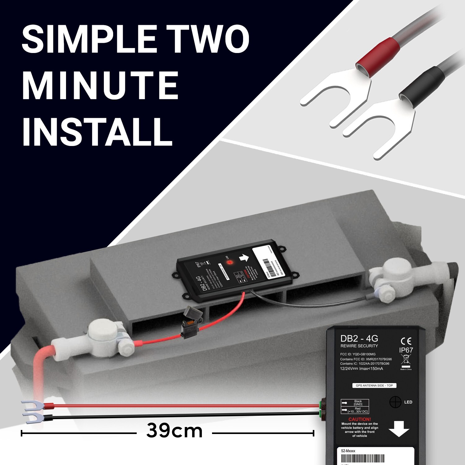 LIVE GPS TRACKER DB2 4G LTE ANTI-THEFT CAR VAN TRUCK MOTORBIKE TRACKING DEVICE