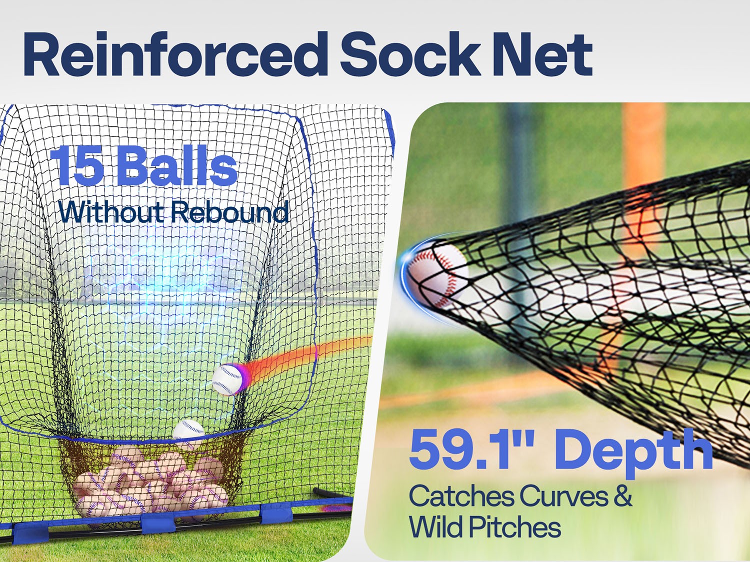 Portable Baseball & Softball Practice Net with Batting Tee 7x7 ft Aluminum Frame