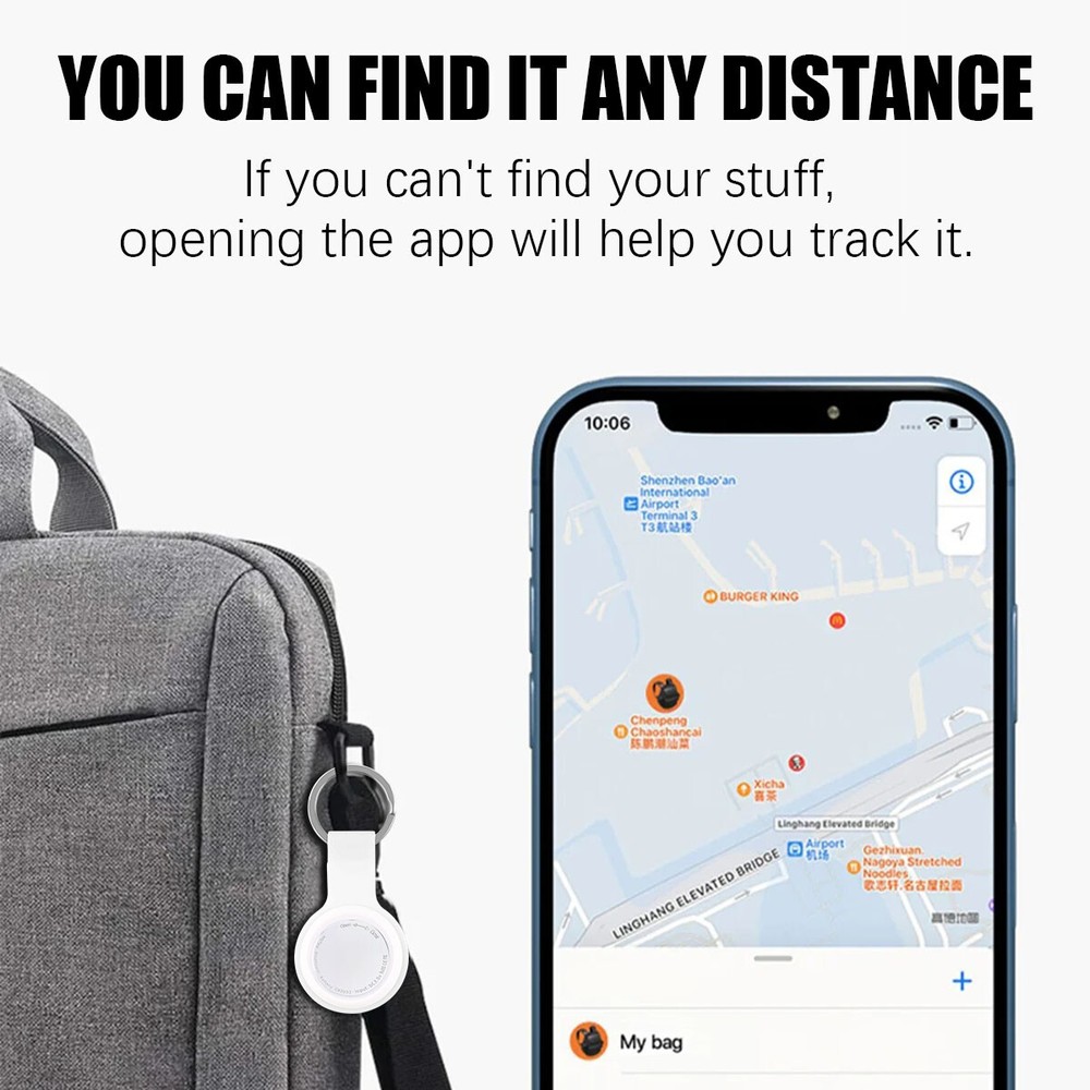 2 Pcs Smart Anti-Lost Gps Bluetooth Tracking for Keys/kids ios & Android Support