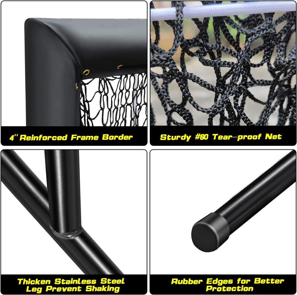 9 Hole Baseball Pitching Net with Strike Zone, 9 Pockets Pitchers Throw Training