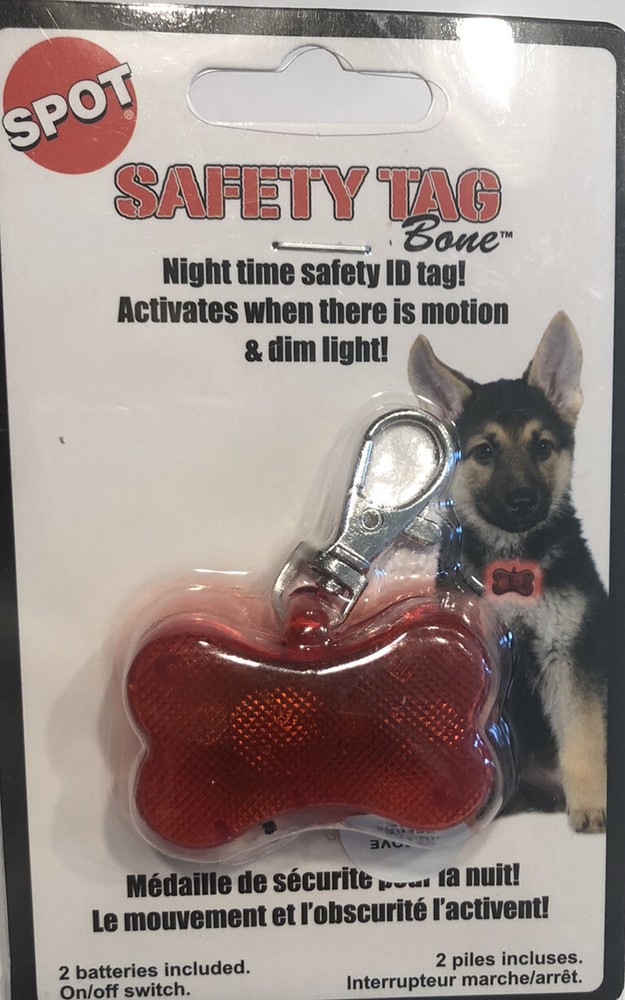 Safe T Tag Bone Shape Led Id,  by Pet Sourcing