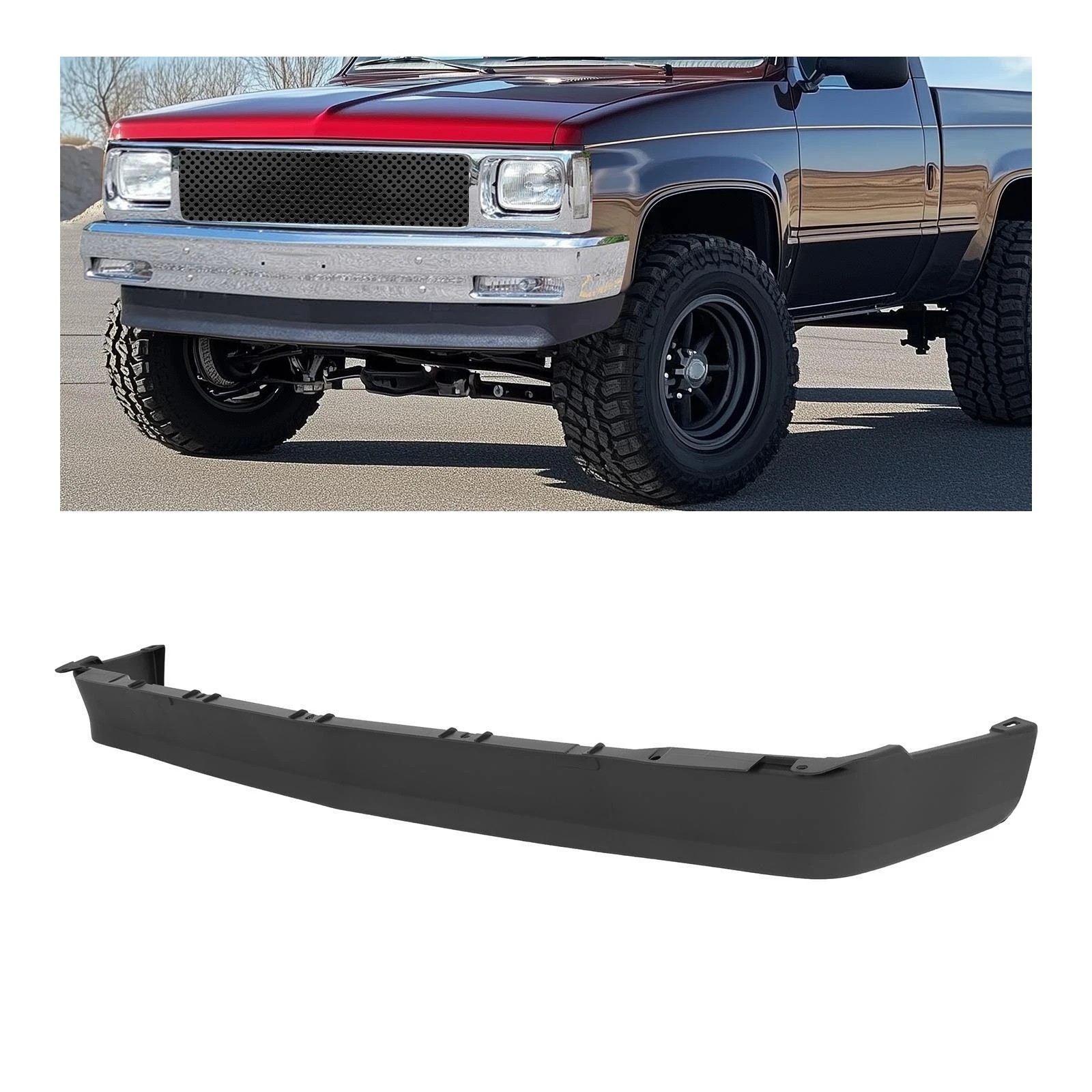 For Chevy&GMC S10 Blazer Sonoma 1982-94 Front Lower Valance Air Deflector Primed