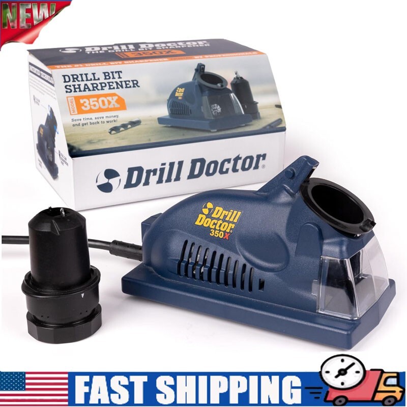 DD350X Drill Bit Sharpener 3/32"-1/2" Electric Sharpener Carbide&Tin-Coated Bits