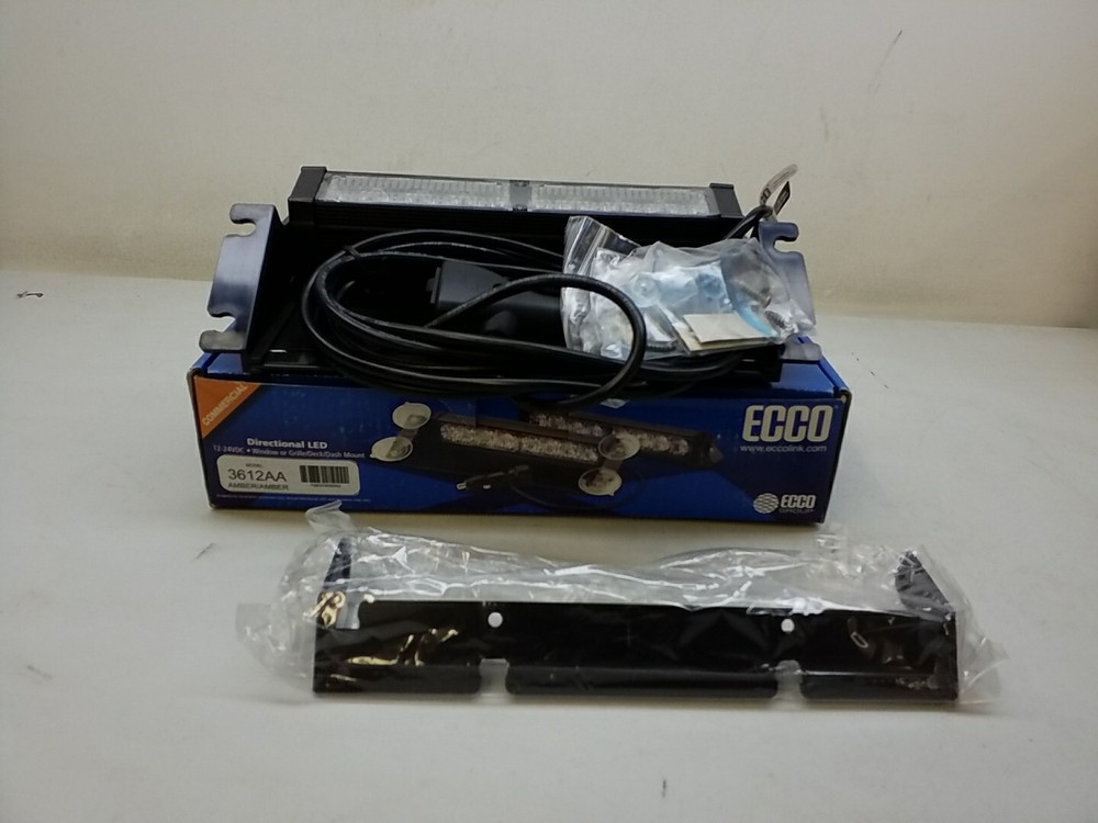 3612AA ECCO Directional LED 12-24 VDC Window Or Grille Deck Dash Mount Amber