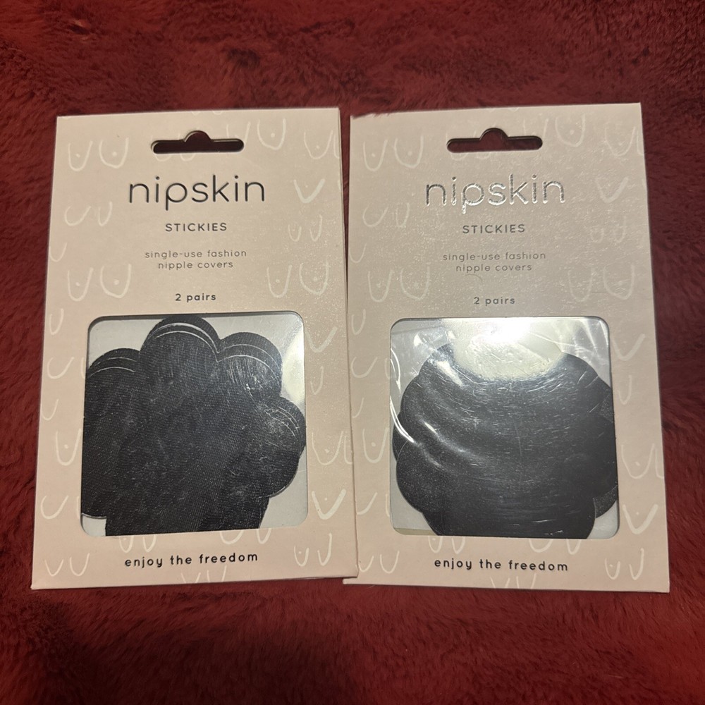 Nipskin Stickies Single Use Nipple Covers, 2 Pairs In Each Package, 2 Boxes