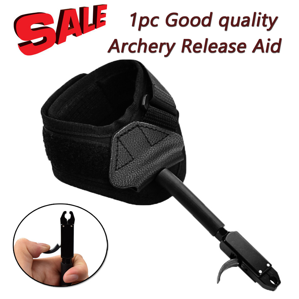 YLSIO Archery Release Aids Adjustable Wrist Strap Trigger for Compound Bow