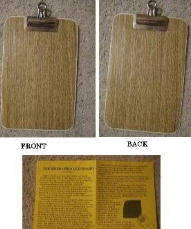 Micro-Thin Clipboard by Lee Earle Magic Mentalism Tricks