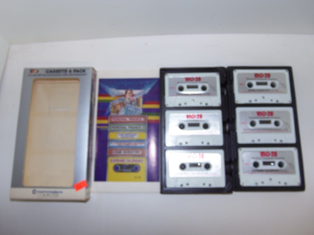 Commodore Computer VIC-20 Cassette 6 Pack Programs in Original Box