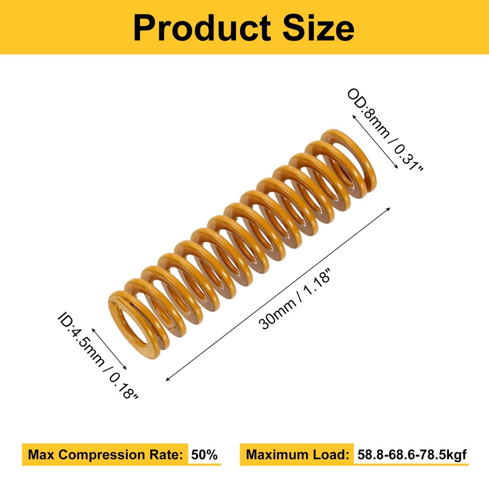 2pcs 3D Printer Heating Bed Spring, 8mm OD 30mm Length 3D Printer Parts