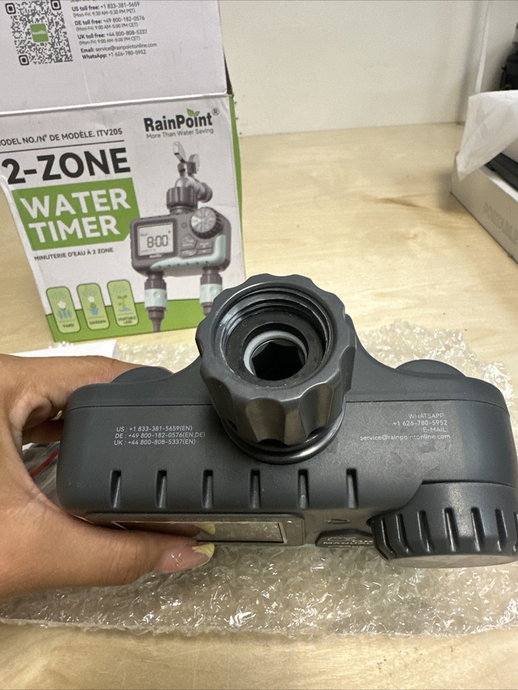 Rainpoint 2-Zone Digital Sprinkler Timer Hose Water Timer , MODEL #ITV201P