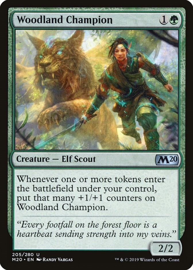 Woodland Champion Core Set 2020 205 MTG LP
