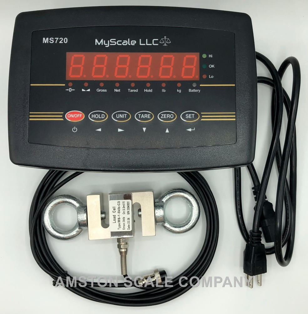 500 LB S-TYPE LOAD CELL & LED DISPLAY ARCHERY DRAW BOARD COMPOUND LONG BOW SCALE