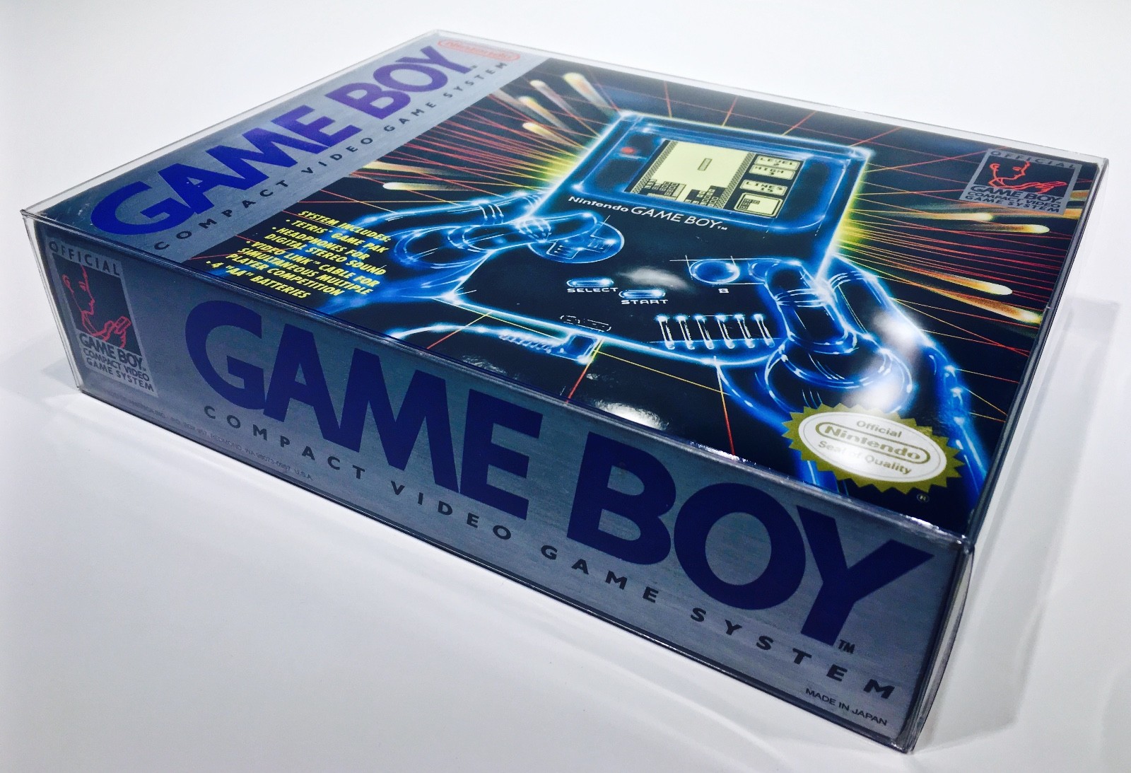 1 Original NINTENDO GAME BOY CONSOLE Box Protector Fits Blue / Gray Box Only!