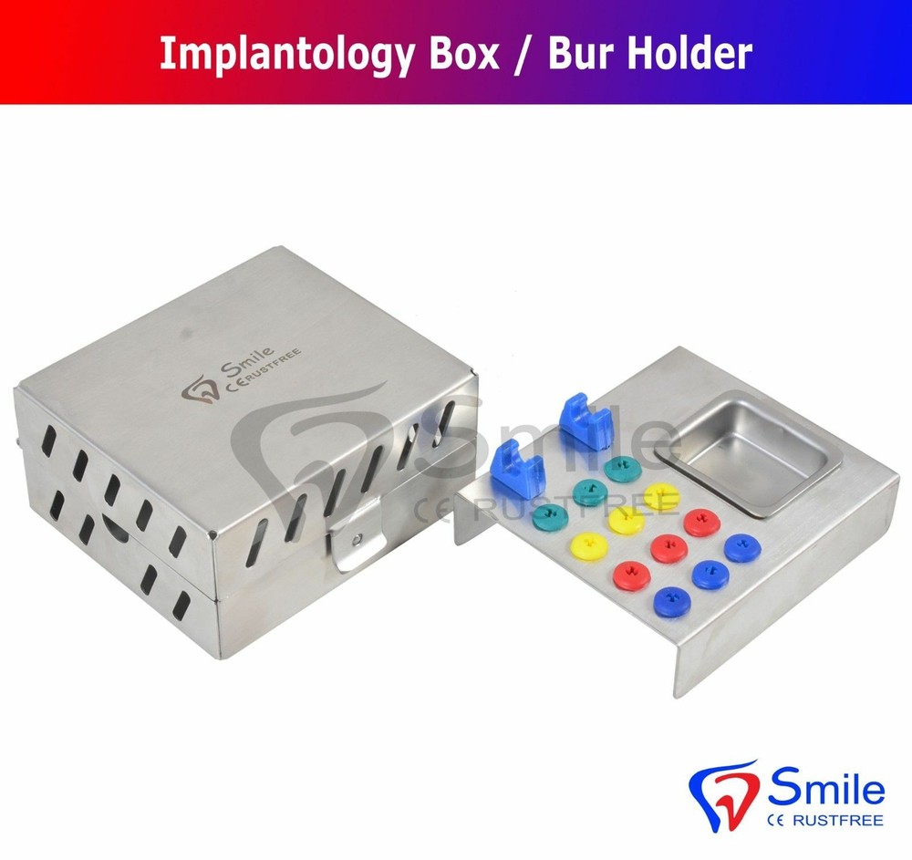 3 PCS Dental Surgical Instruments Empty Sterilization Box For Surgical Implants