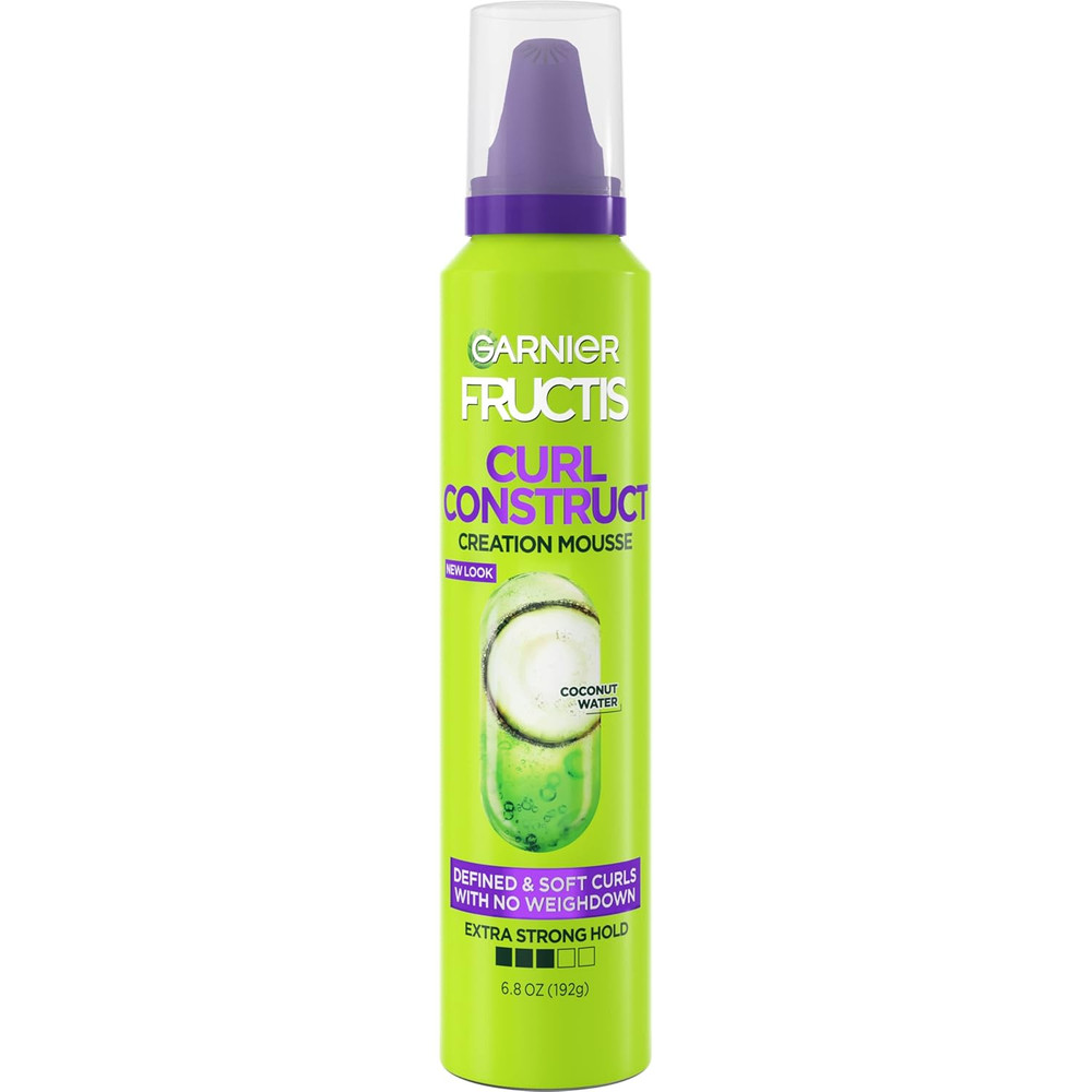 Fructis Style Curl Construct Creation Mousse, 6.8 Oz, 1 Count (Packaging May Var