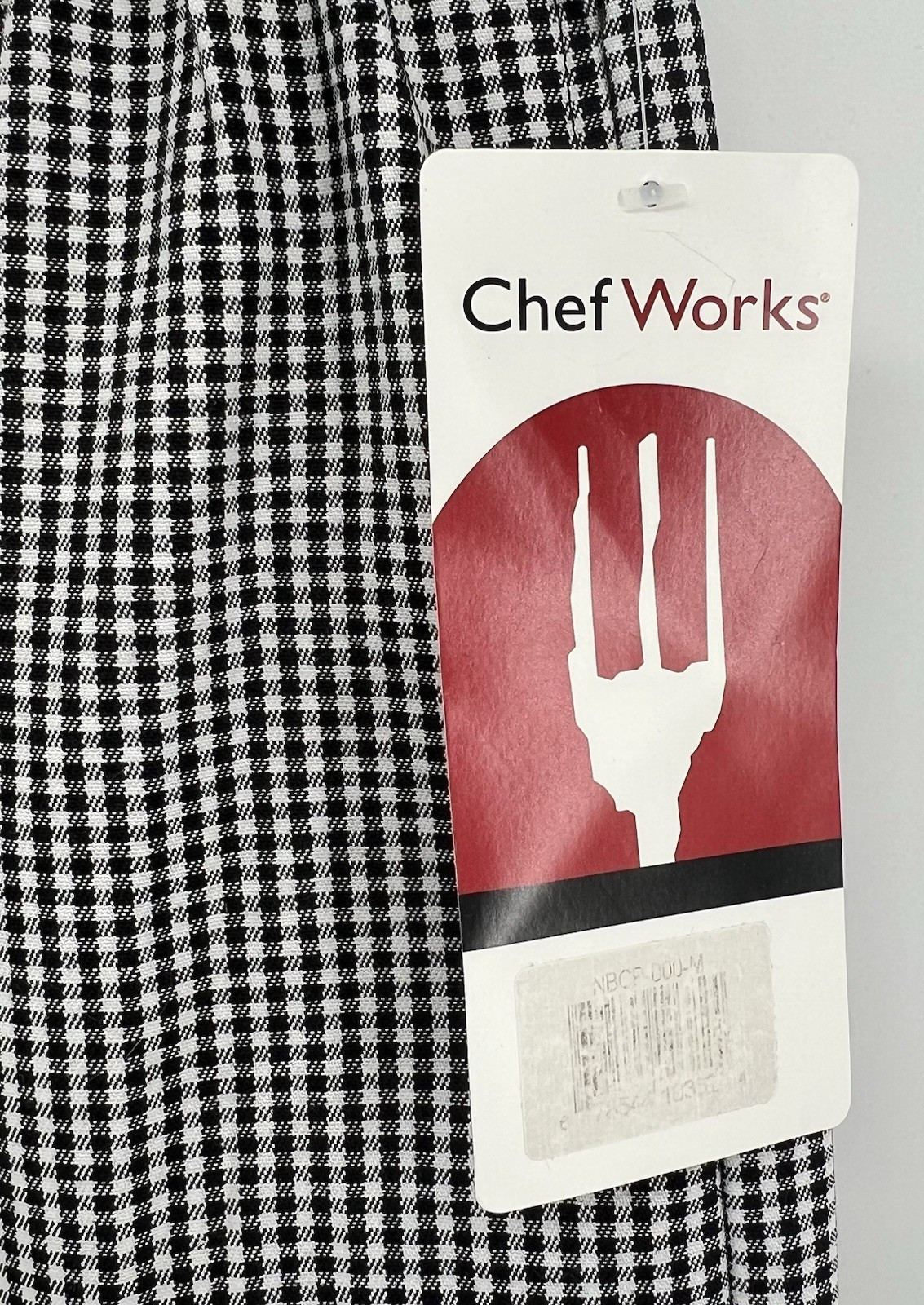 Chef Works Pants Medium Black White Check Unisex New NWT NBCP-000-M