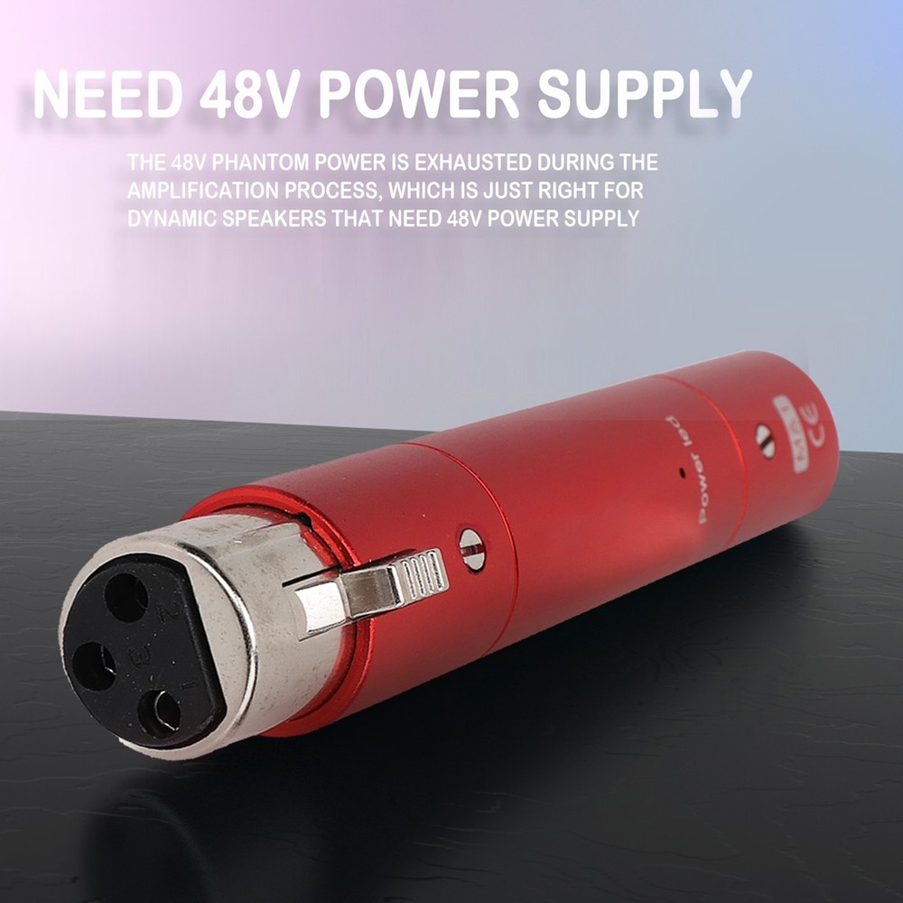 Red Inline Microphone Preamp Lossless Amplification Dynamic Active Inline NY