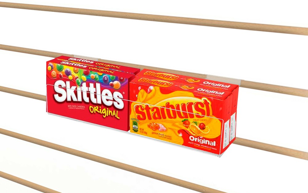 Display Rack Slatwall Wall Mount 12" J Shelf Floating Effect