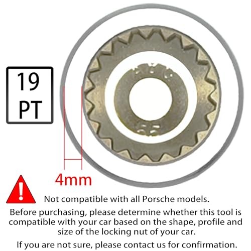 ABC-55 19Pt Outer Ring 4mm Wheel Locking Nut ABC-55 Outer ring thickness: 4mm