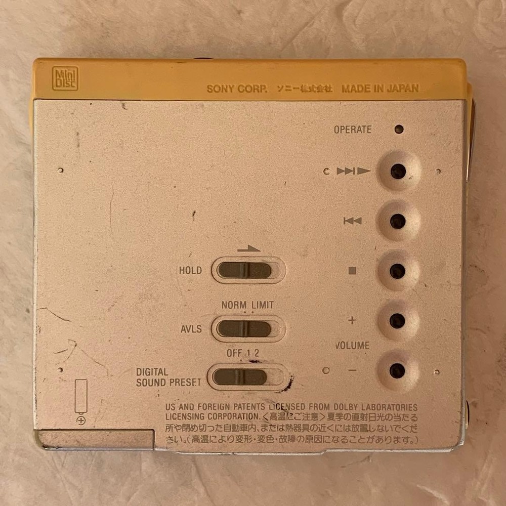 Sony MZ-E75 MD Walkman Operation confirmed