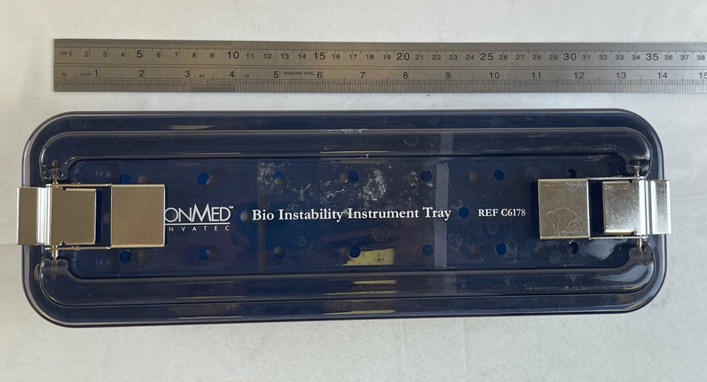 ConMed Linvatec C6178 Bio Instability Instrument Set Sterilization Case & Lid