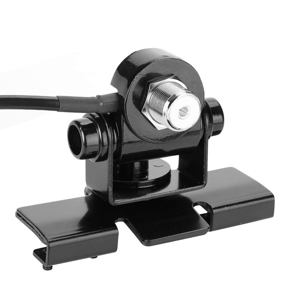 Black Antenna Mount Bracket with No Drill Installation and Adjustable Flexibi...