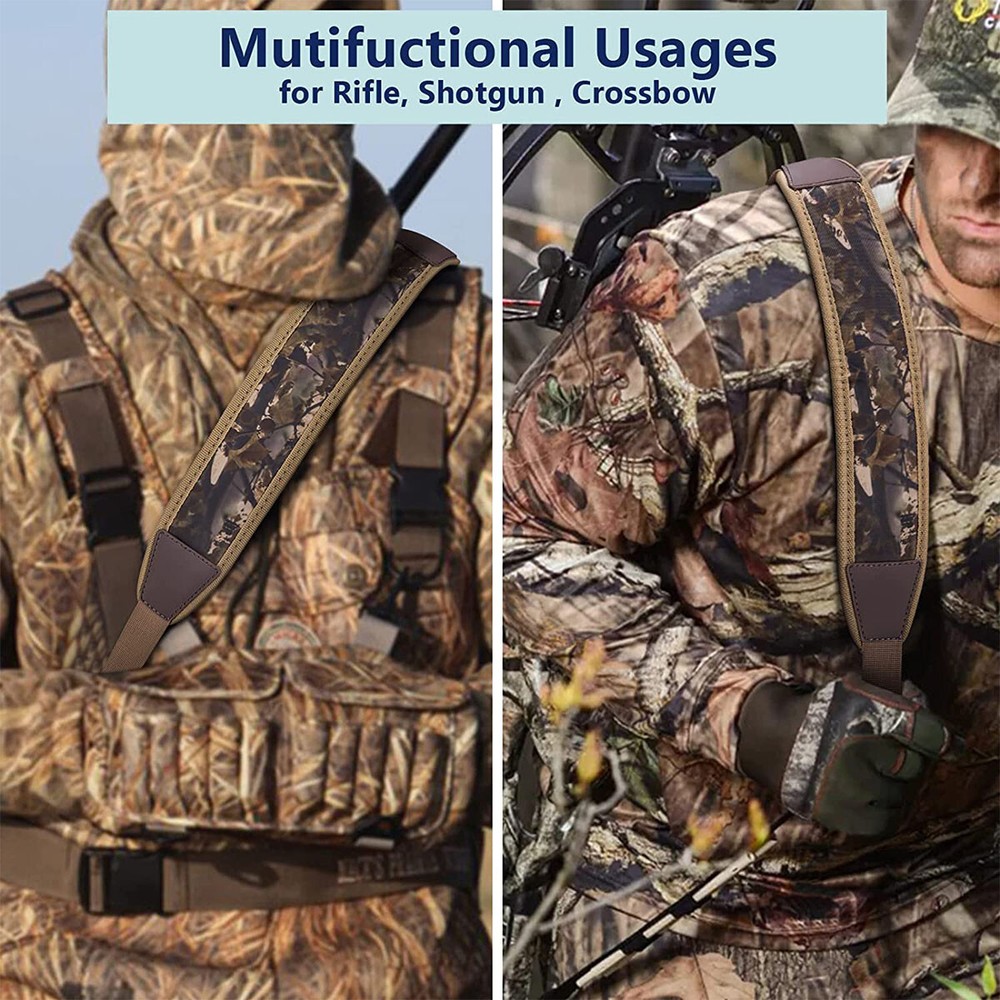 Adjustable Two Point Rifle Gun Sling Strap Quick Release Swivels Shoulder Padded