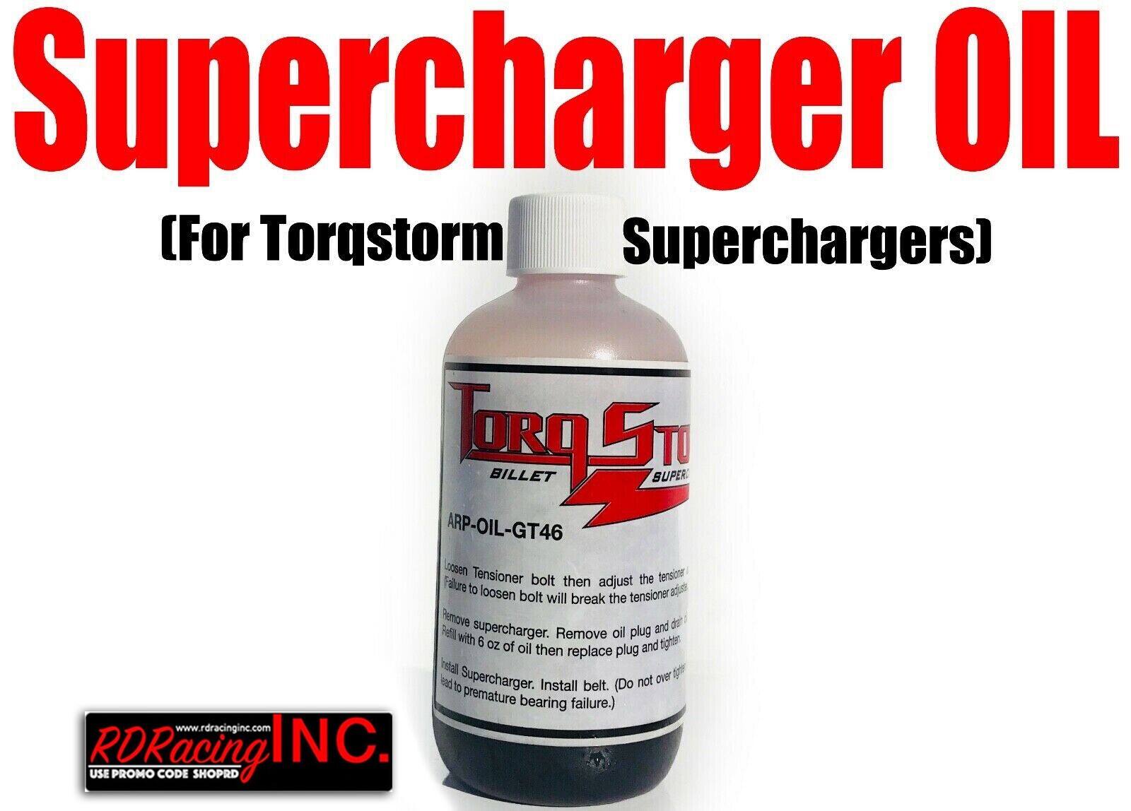 TORQSTORM SUPERCHARGER OIL ARP-OIL-GT46 6 OZ BOTTLE IN STOCK THANKS