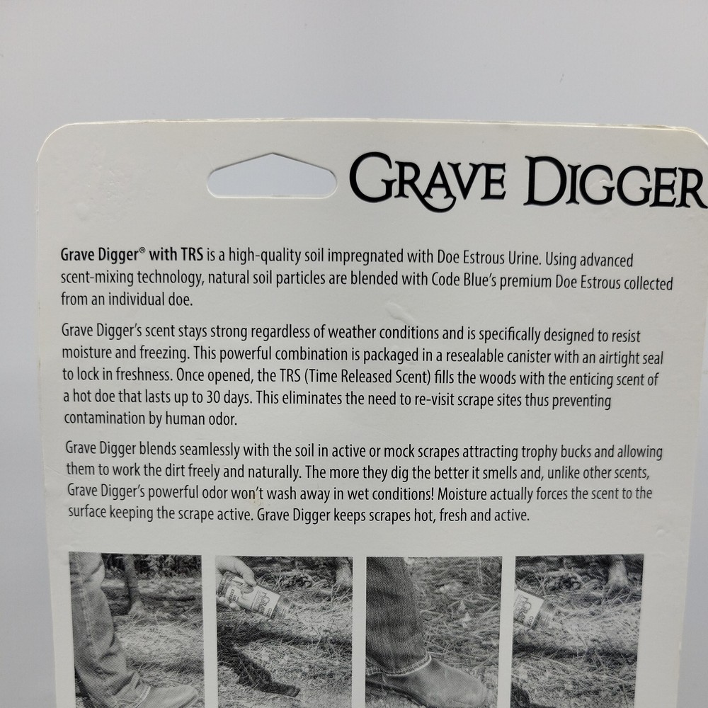 New Code Blue Grave Digger Doe Estrous 12 oz #A1367