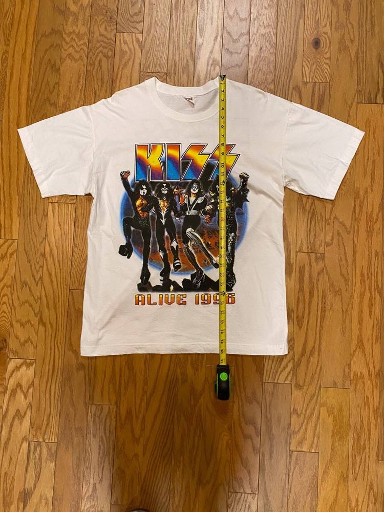 Kiss Alive Worldwide 1996 Rare Tour Vintage Deadstock Single Stitch Tee White XL