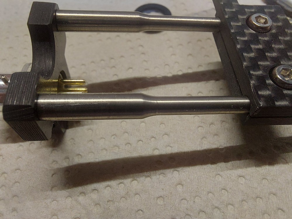 SHELL HEADSHELL NON-MAGNETIC TITANIUM + CARBON - ORSONIC STYLE + OCC LITZ CABLES